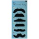 Set moustache party star bleu 