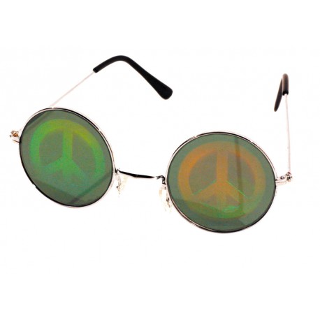 Lunettes hologramme peace & love