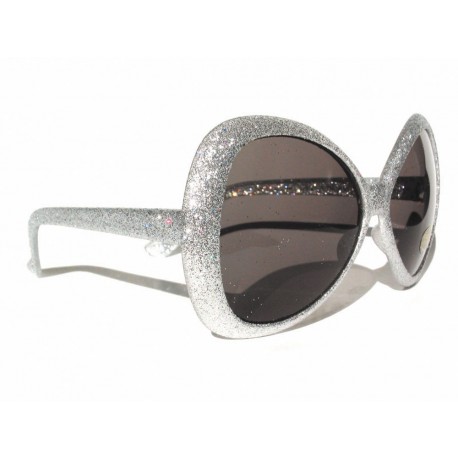 Lunettes butterfly or / argent