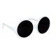 Lunettes glamour blanc / noir