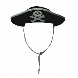 Chapeau pirate feutre noir 