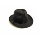 Borsalino tissu rayé noir