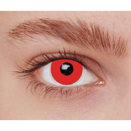 Lentilles iris rouge 