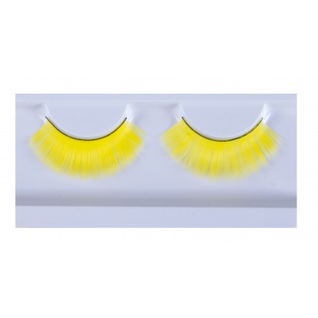 Faux-cils jaune 