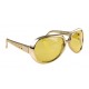 Lunettes plastique Elvis or