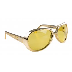 Lunettes plastique Elvis or