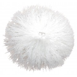 Pom pom plastique blanc 