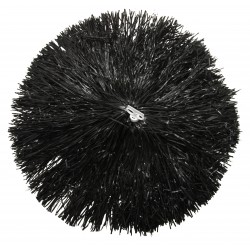 Pom pom plastique noir 