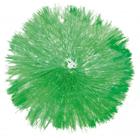 Pom pom plastique vert