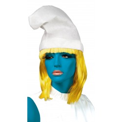 Bonnet de lutin bleu en feutrine