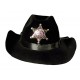 Chapeau de shérif noir 