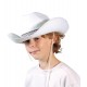 Chapeau de cow boy en feutre blanc enfant 