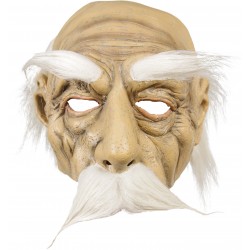 Masque de papy avec moustache blanche