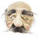 Masque de papy avec moustache grise 