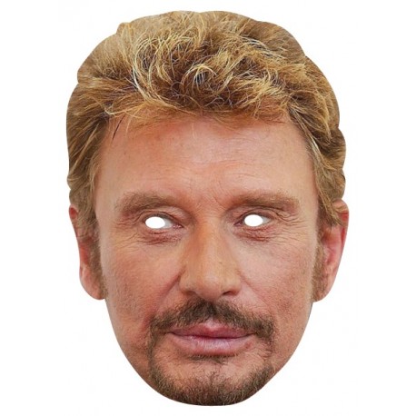 Masque Johnny Hallyday en carton