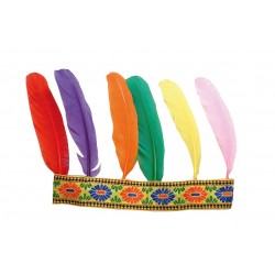 Bandeau indien 6 plumes 