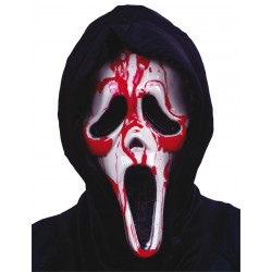 Masque Ghost Face avec pompe de sang