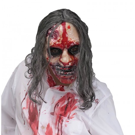 Masque de zombie avec pompe de sang