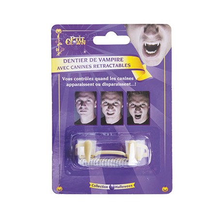 Dentier canines rétractables