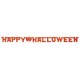Banderole "Happy Halloween" orange