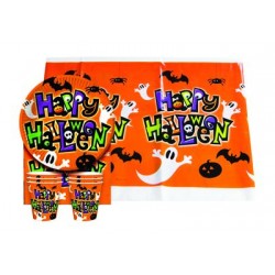 Kit vaisselle 6 personnes "Happy Halloween"