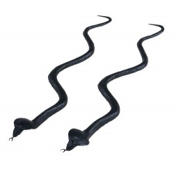 Serpents en plastique noir 