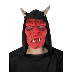 Masque de diable avec cagoule 