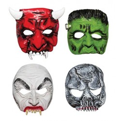 Masques souples demi visage Halloween