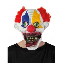 Masque de clown fou en latex 