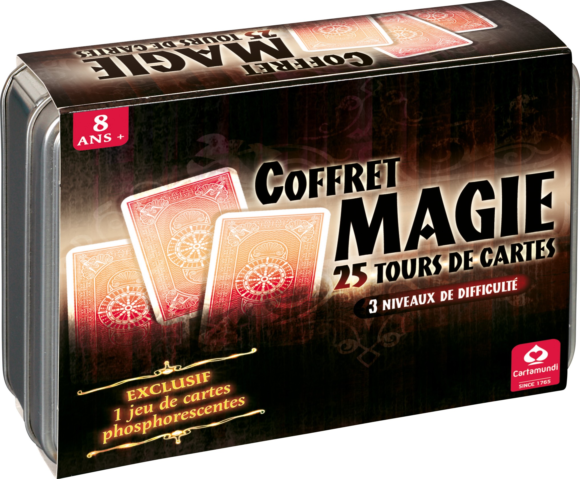 Coffret magie 25 tours de cartes - Fete à paris