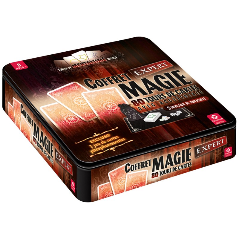 Coffret magie 80 tours de cartes - Fete à paris