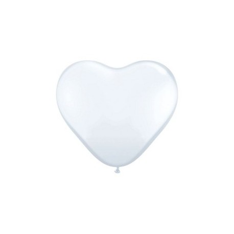 Ballon coeur opaque (27,9cm)