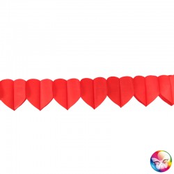 Guirlande coeurs 4m