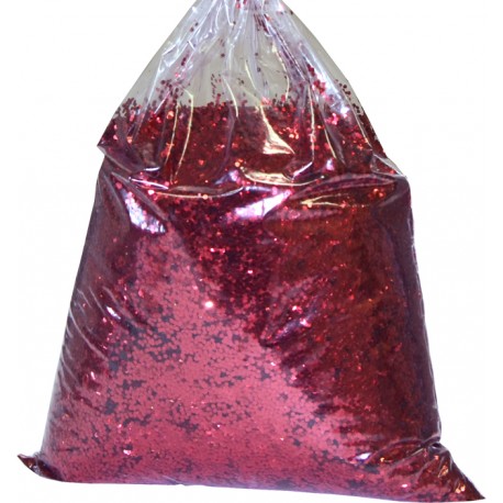 Paillettes décoration ROUGE 1KG 