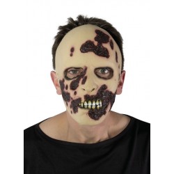 Masque adulte latex zombie sanglant