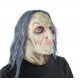 Masque adulte latex intégral sorcier avec cou et cheveux