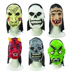 Masque adulte souple avec cagoule- 6 assortis