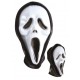 Masque adulte PVC avec cagoule tete de mort