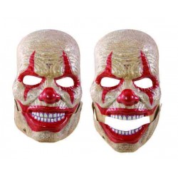 Masque adulte PVC- clown horreur avec machoire articulée