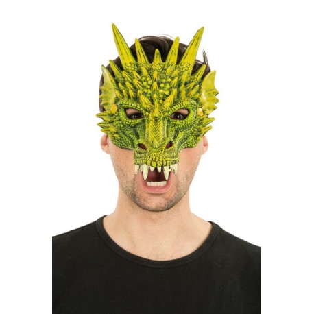 Demi masque dragon vert 