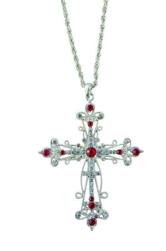 Collier Avec Pendentif Feuille Et Fausses Pierres Blanches - Acier Inoxydable, Neuf Avec étiquettes
