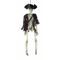 squelette pirate en plastique