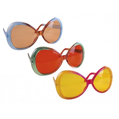 Lunettes plastique années 70 mouche