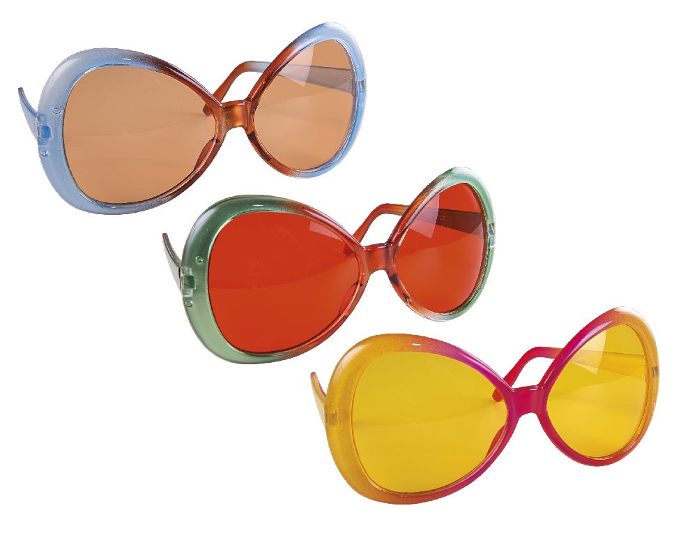 Lunettes De Soleil Vintage Années 80 Italie - Monture Ivoire Plastique, Verres Fumés UV400, Style Rond Rectangulaire