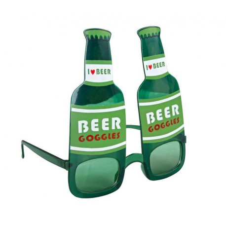 lunettes bouteille de bière verte