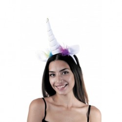 Serre tête licorne blanche 