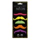 Moustaches fluo