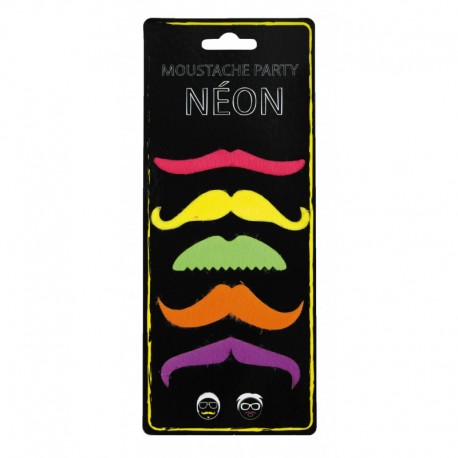 Moustaches fluo