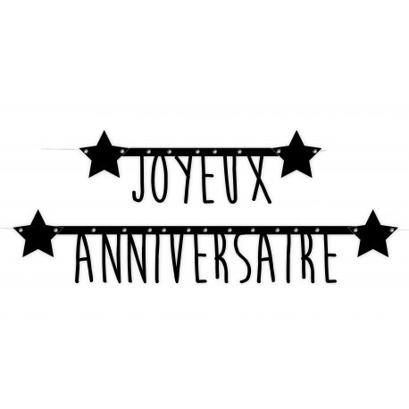 Promo Guirlandes De Fanions "joyeux Anniversaire" Chez Bazarland