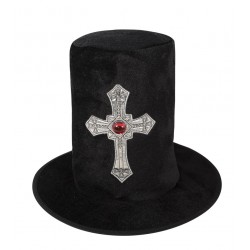 Chapeau velours HDF de vampire adulte